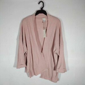 A New Day Women’s Sweater Kimono Cardigan One Size Open Front Pink, New With Tag